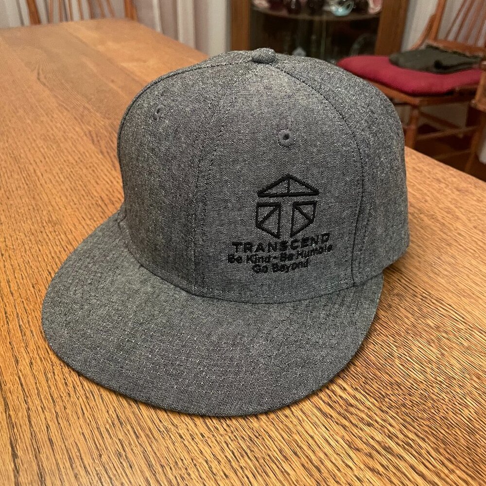 Men's Transcend Health Company Gray Snapback Baseball Hat Cap*